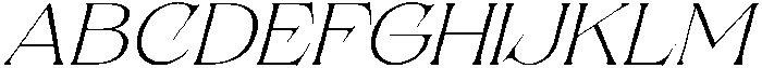 Solvea Extra Light Italic otf (200) Font UPPERCASE