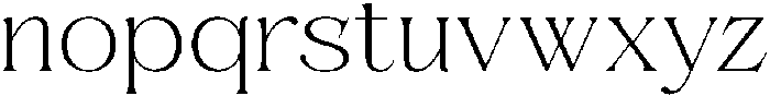 Solvea Extra Light otf (200) Font LOWERCASE