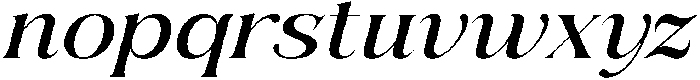 Solvea Medium Italic otf (500) Font LOWERCASE