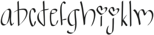 Some lovever Regular otf (400) Font LOWERCASE