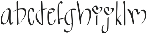 Some lovever Regular ttf (400) Font LOWERCASE