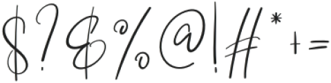 Sometime Signature Regular otf (400) Font OTHER CHARS
