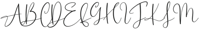 Sometime Signature Regular otf (400) Font UPPERCASE