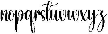 Sometimes Regular otf (400) Font LOWERCASE