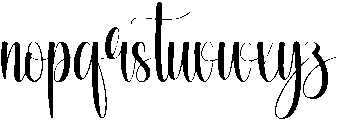 Sometimes Regular otf (400) Font LOWERCASE