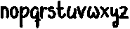 Sometimes Regular otf (400) Font LOWERCASE