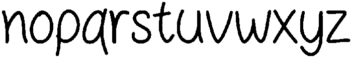 Sometimes Regular otf (400) Font LOWERCASE
