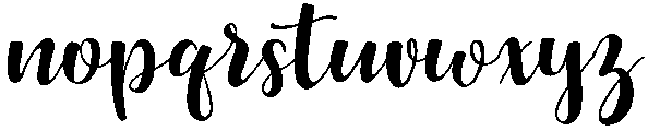 Song of Valentine otf (400) Font LOWERCASE