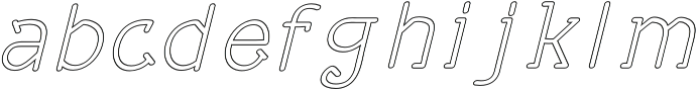 Sonif Line Italic otf (400) Font LOWERCASE