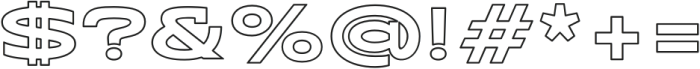 Sontra ExtraBoldOutline otf (700) Font OTHER CHARS