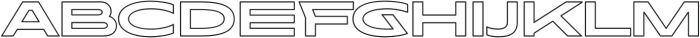 Sontra ExtraBoldOutline otf (700) Font UPPERCASE