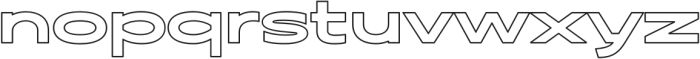 Sontra ExtraBoldOutline otf (700) Font LOWERCASE