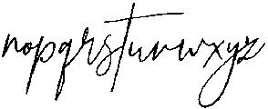 Sophan Elegant Script otf (400) Font LOWERCASE