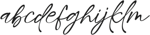 Sophia Authney otf (400) Font LOWERCASE