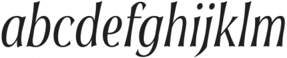 Soprani Cond Regular Italic otf (400) Font LOWERCASE