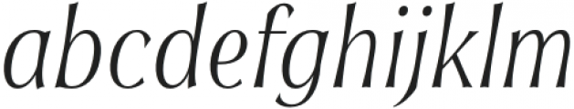Soprani Ext Light Italic otf (300) Font LOWERCASE