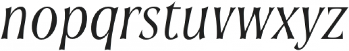 Soprani Ext Regular Italic otf (400) Font LOWERCASE