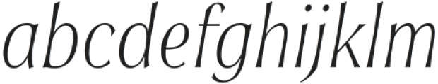 Soprani Ext Thin Italic otf (100) Font LOWERCASE