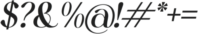 Soratruth Italic otf (400) Font OTHER CHARS