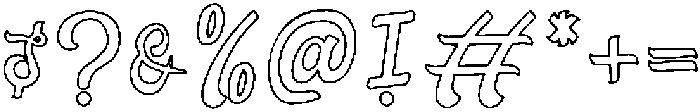 Sorele Line otf (400) Font OTHER CHARS