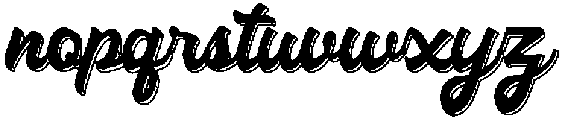 Sorele Shadow otf (400) Font LOWERCASE