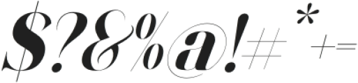Sorhe Italic otf (400) Font OTHER CHARS