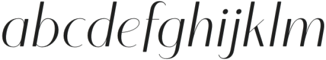 Sotira Light Italic otf (300) Font LOWERCASE