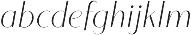 Sotira Thin Italic otf (100) Font LOWERCASE