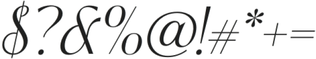 Souljiwa Light Italic otf (300) Font OTHER CHARS