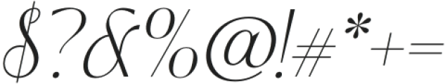 Souljiwa Thin Italic otf (100) Font OTHER CHARS