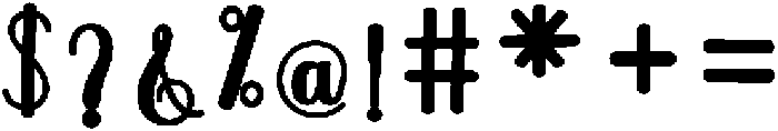 Soulmate Bold 15 Regular otf (700) Font OTHER CHARS