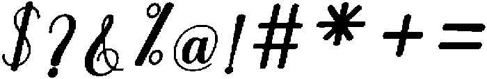 Soulmate Bold Slant 12 Regular otf (700) Font OTHER CHARS