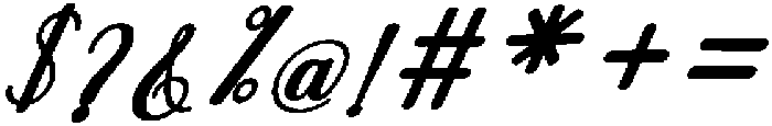 Soulmate Bold Slant 24 Regular otf (700) Font OTHER CHARS