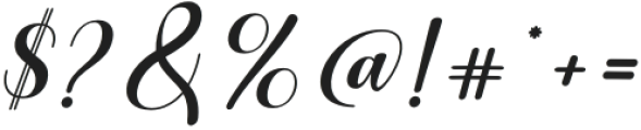 Soulmate Garden Italic Regular otf (400) Font OTHER CHARS