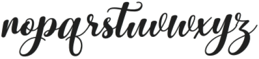 Soulmate Garden Italic Regular otf (400) Font LOWERCASE