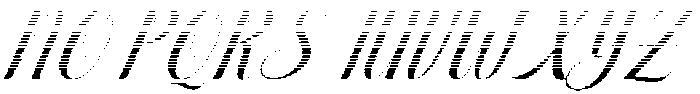 Soulmate Hatching Slant 24 Regular otf (400) Font UPPERCASE
