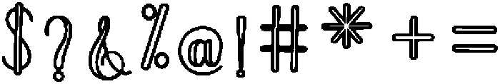 Soulmate Outline Bold 12 Regular otf (700) Font OTHER CHARS