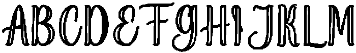 Soulmate Outline Bold 12 Regular otf (700) Font UPPERCASE