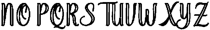 Soulmate Outline Bold 12 Regular otf (700) Font UPPERCASE