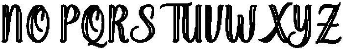 Soulmate Outline Bold 15 Regular otf (700) Font UPPERCASE