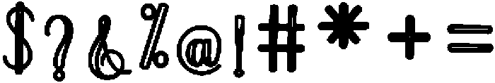 Soulmate Outline Bold 18 Regular otf (700) Font OTHER CHARS
