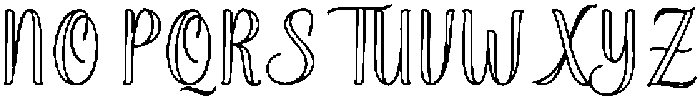 Soulmate Outline Bold 3 Regular otf (700) Font UPPERCASE