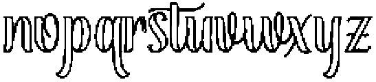 Soulmate Outline Bold 3 Regular otf (700) Font LOWERCASE