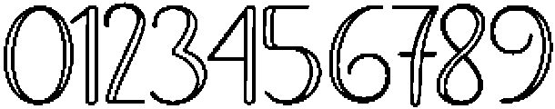 Soulmate Outline Bold 6 Regular otf (700) Font OTHER CHARS