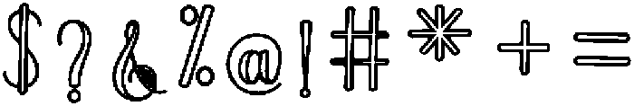Soulmate Outline Bold 9 Regular otf (700) Font OTHER CHARS