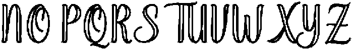 Soulmate Outline Bold 9 Regular otf (700) Font UPPERCASE