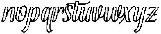 Soulmate Outline Bold Slant 12 Regular otf (700) Font LOWERCASE