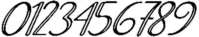 Soulmate Outline Bold Slant 24 Regular otf (700) Font OTHER CHARS