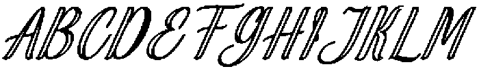 Soulmate Outline Bold Slant 24 Regular otf (700) Font UPPERCASE