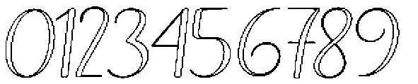 Soulmate Outline Bold Slant Regular otf (700) Font OTHER CHARS